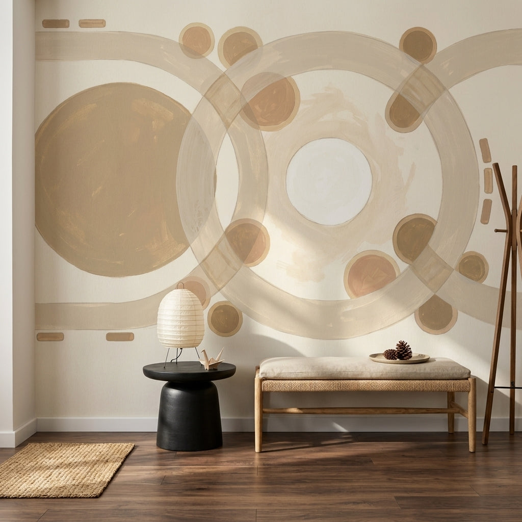 Watercolor Texture Wallpaper Neutral Tones Abstract Removable Wall Decor