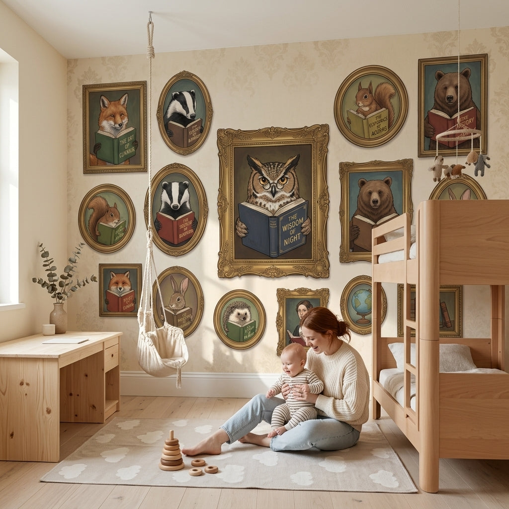 Walls Wallpaper Gallery Library Wall Mural