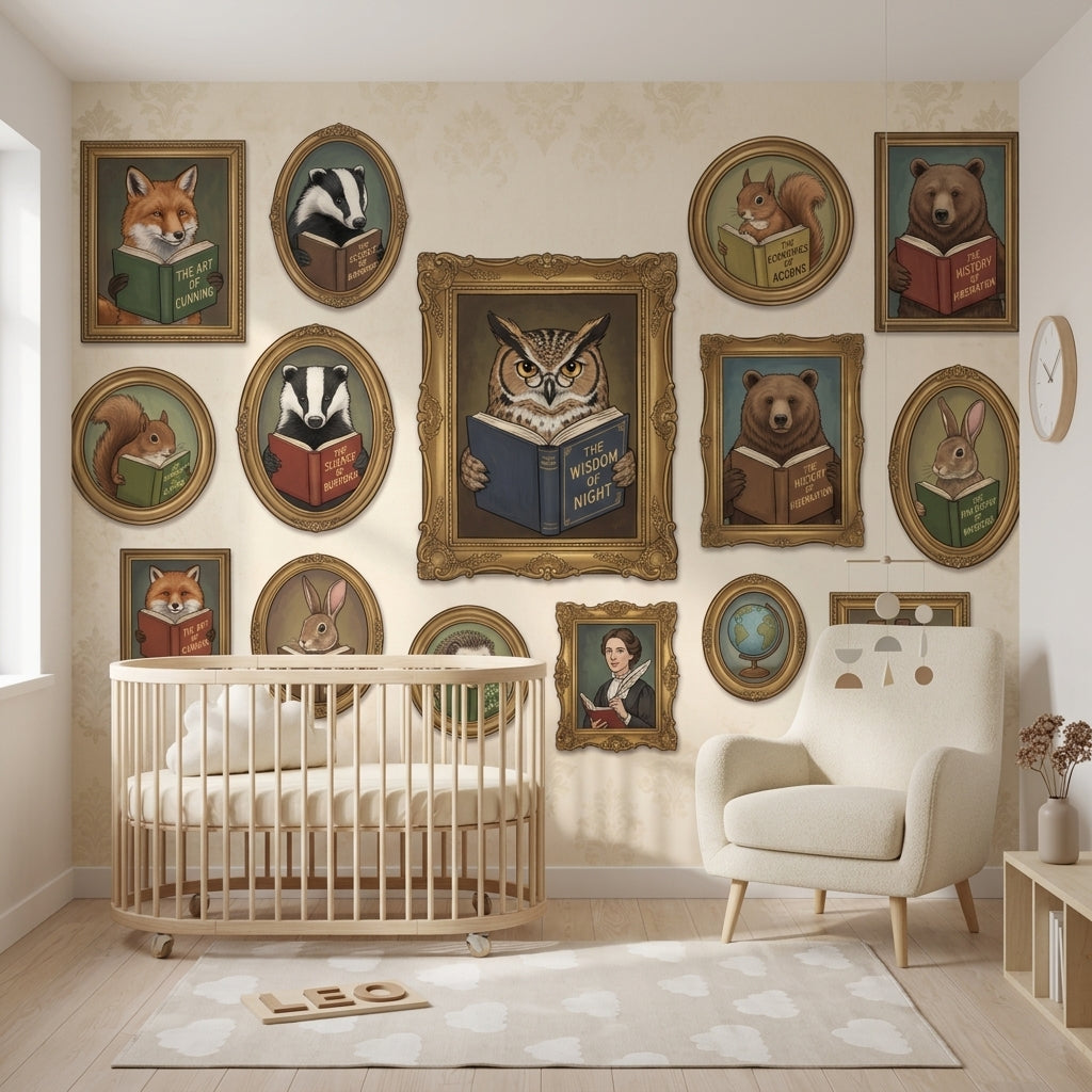 Walls Wallpaper Gallery Library Wall Mural