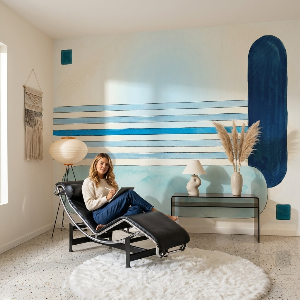 Watercolor Texture Wallpaper Minimal Removable Abstract Wall Decor