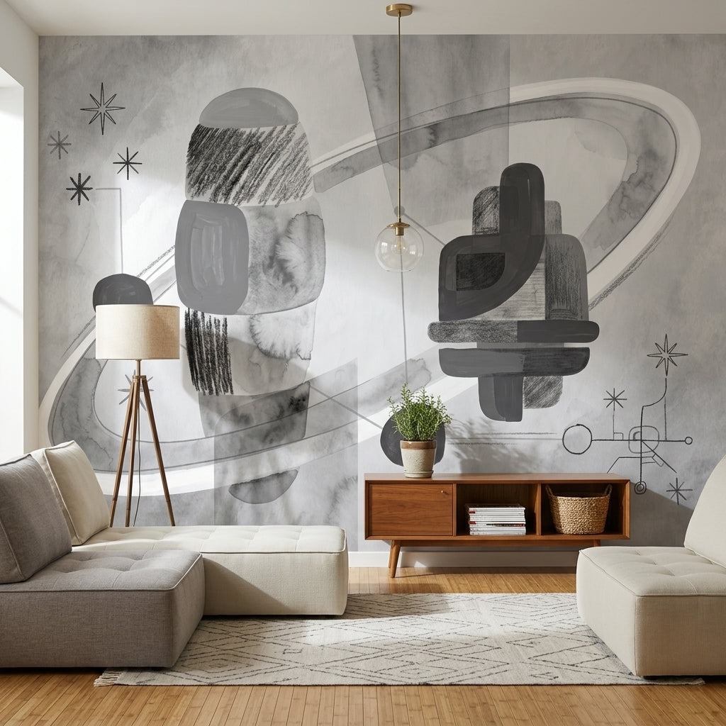 Paper Texture Wallpaper Mid Century Modern Paper Texture Removable Wall Decor