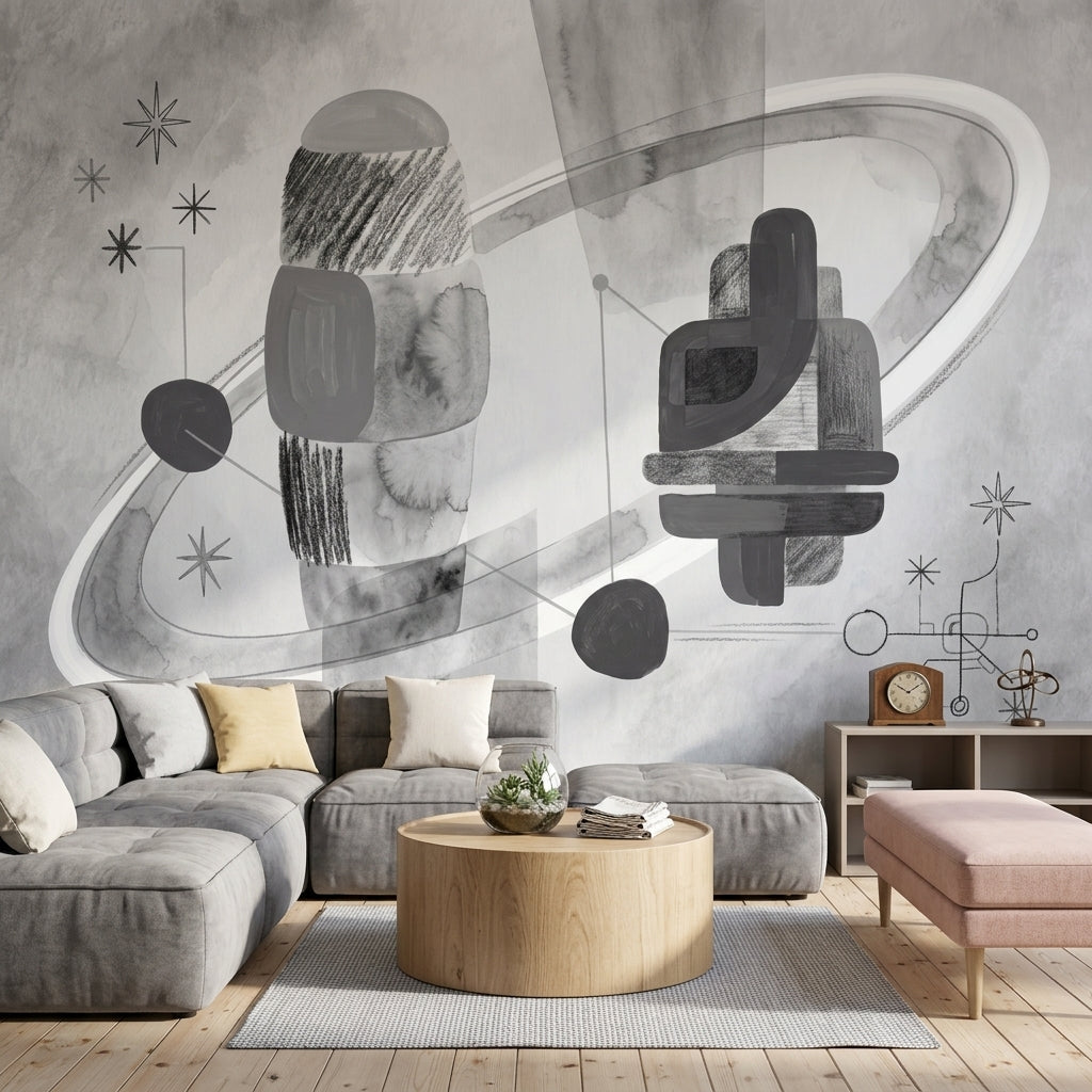 Paper Texture Wallpaper Mid Century Modern Paper Texture Removable Wall Decor