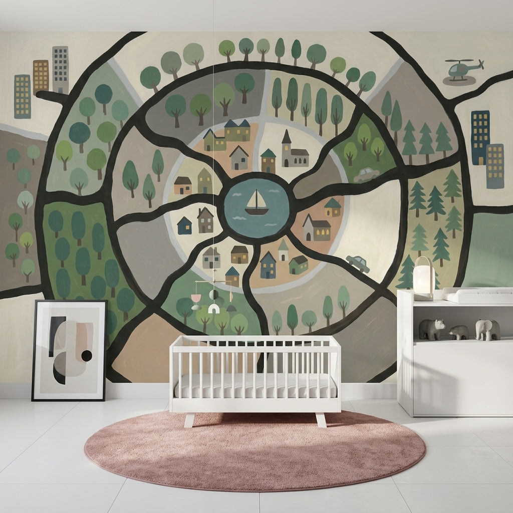 Muted Green Wallpaper Sage Green Modern Removable Wall Decor