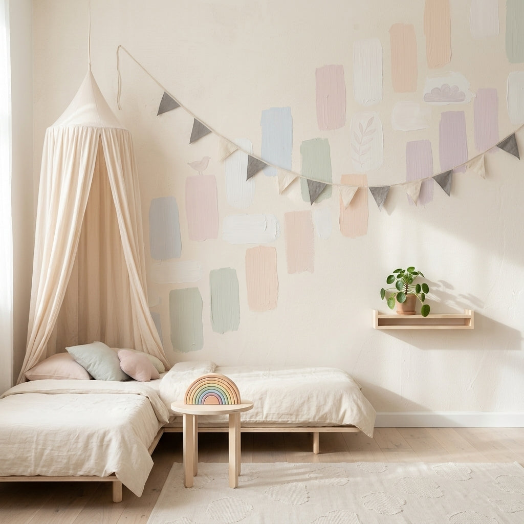 White Background Wallpaper Neutral Backdrop Removable Minimalist Wall Decor