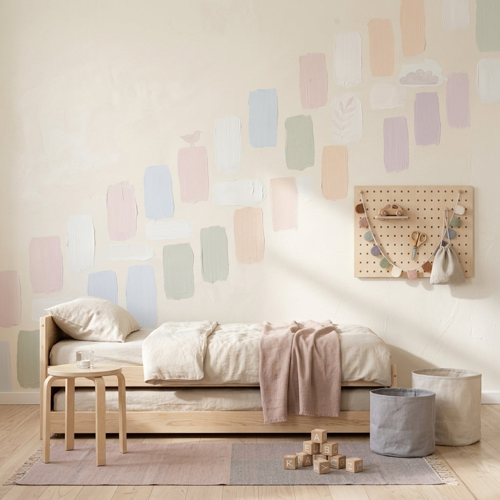 White Background Wallpaper Neutral Backdrop Removable Minimalist Wall Decor