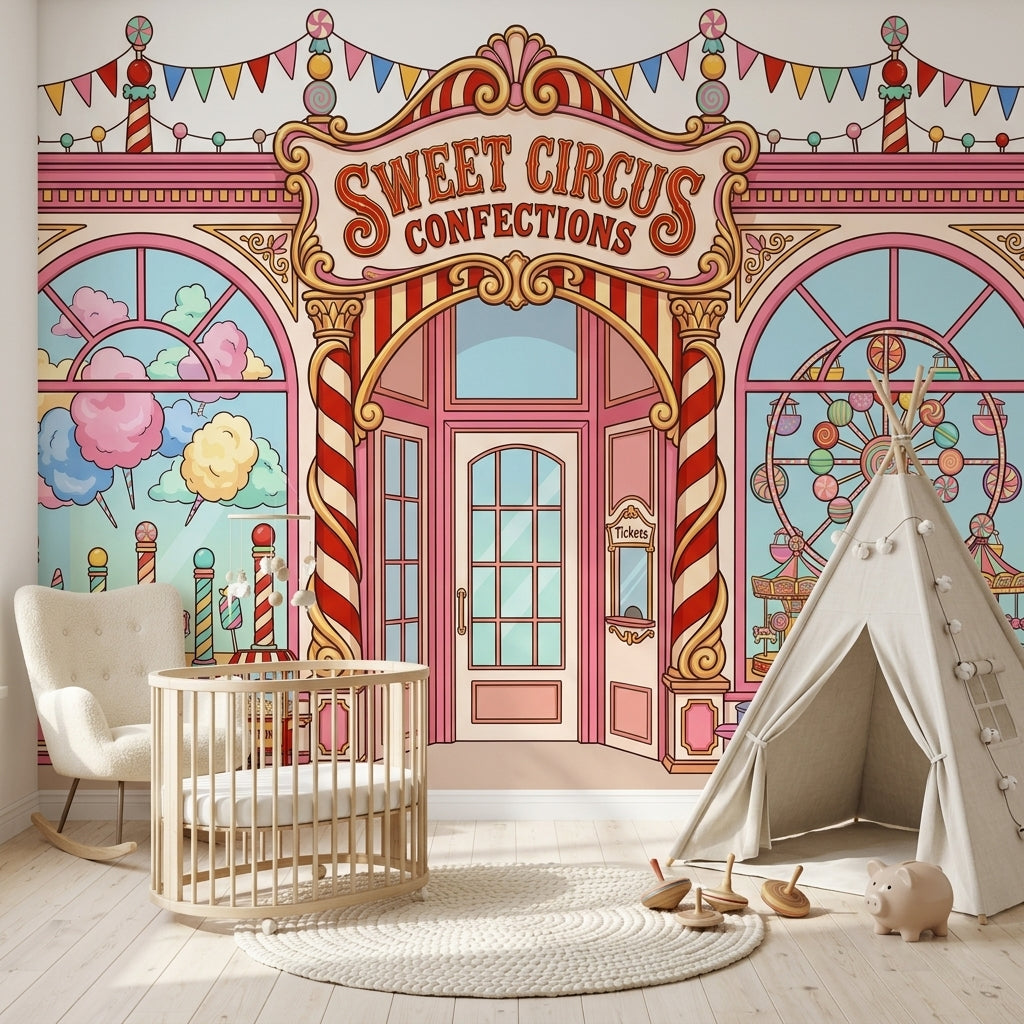 Walls Wallpaper Carnival Candy Wall Mural