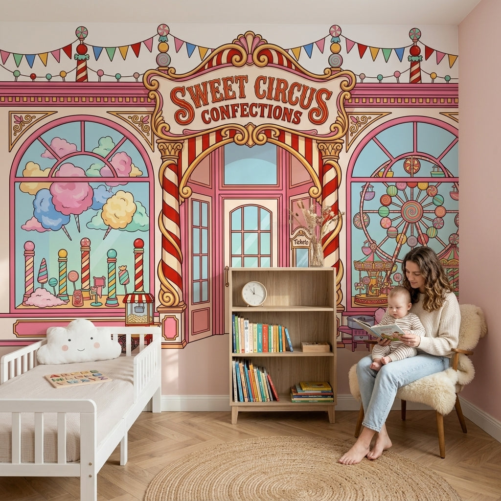 Walls Wallpaper Carnival Candy Wall Mural
