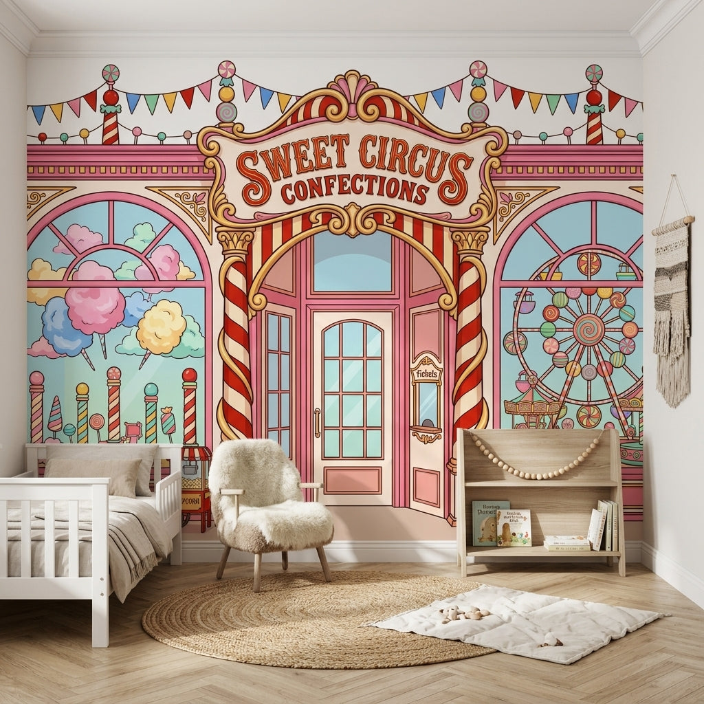Walls Wallpaper Carnival Candy Wall Mural