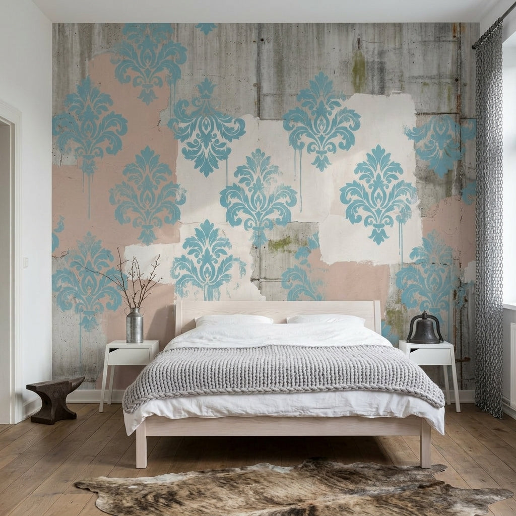 Concrete Texture Wallpaper Grunge Texture Removable Wall Decor