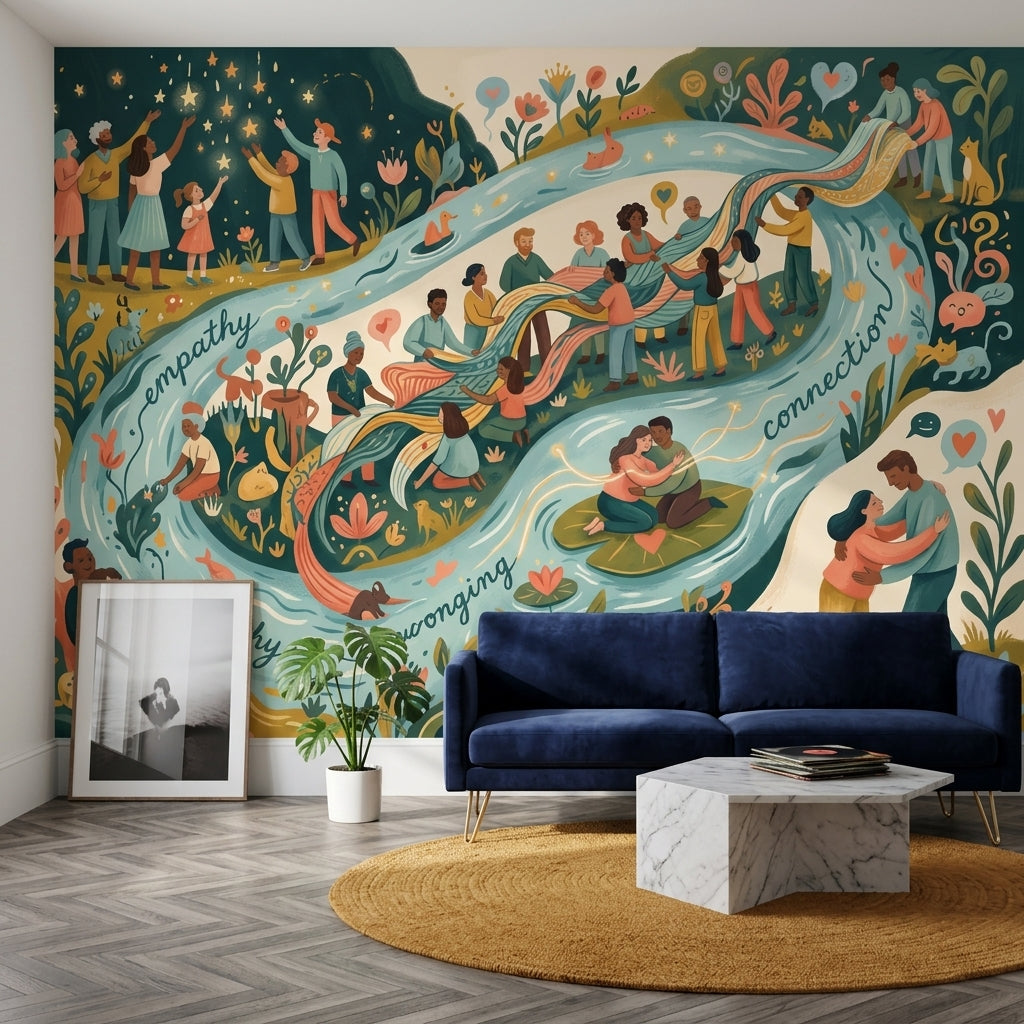 Community Wallpaper Empathy Removable Connection Wall Decor