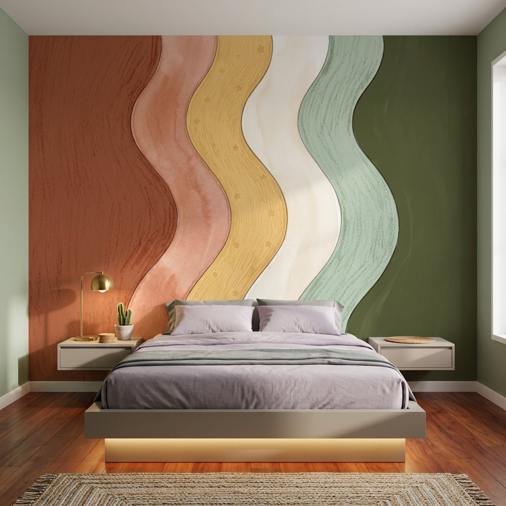 Watercolor Texture Wallpaper Painted Texture Soft Texture Wall Mural
