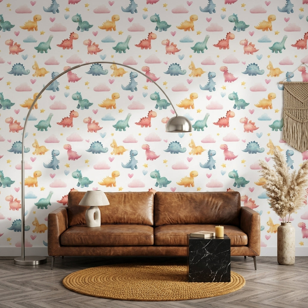 White Background Wallpaper Nursery Removable Kids Wall Decor