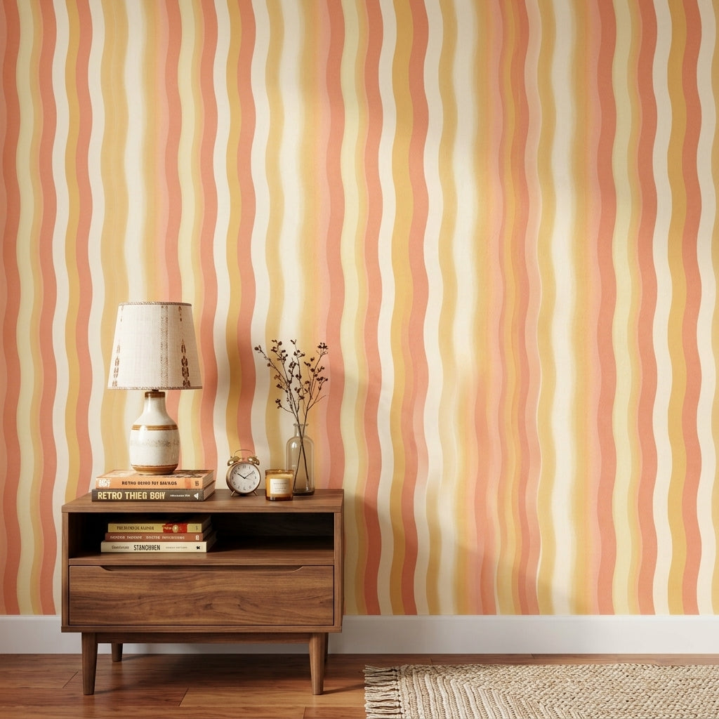 Mid Century Modern Wallpaper Retro Modern Decorative Mural