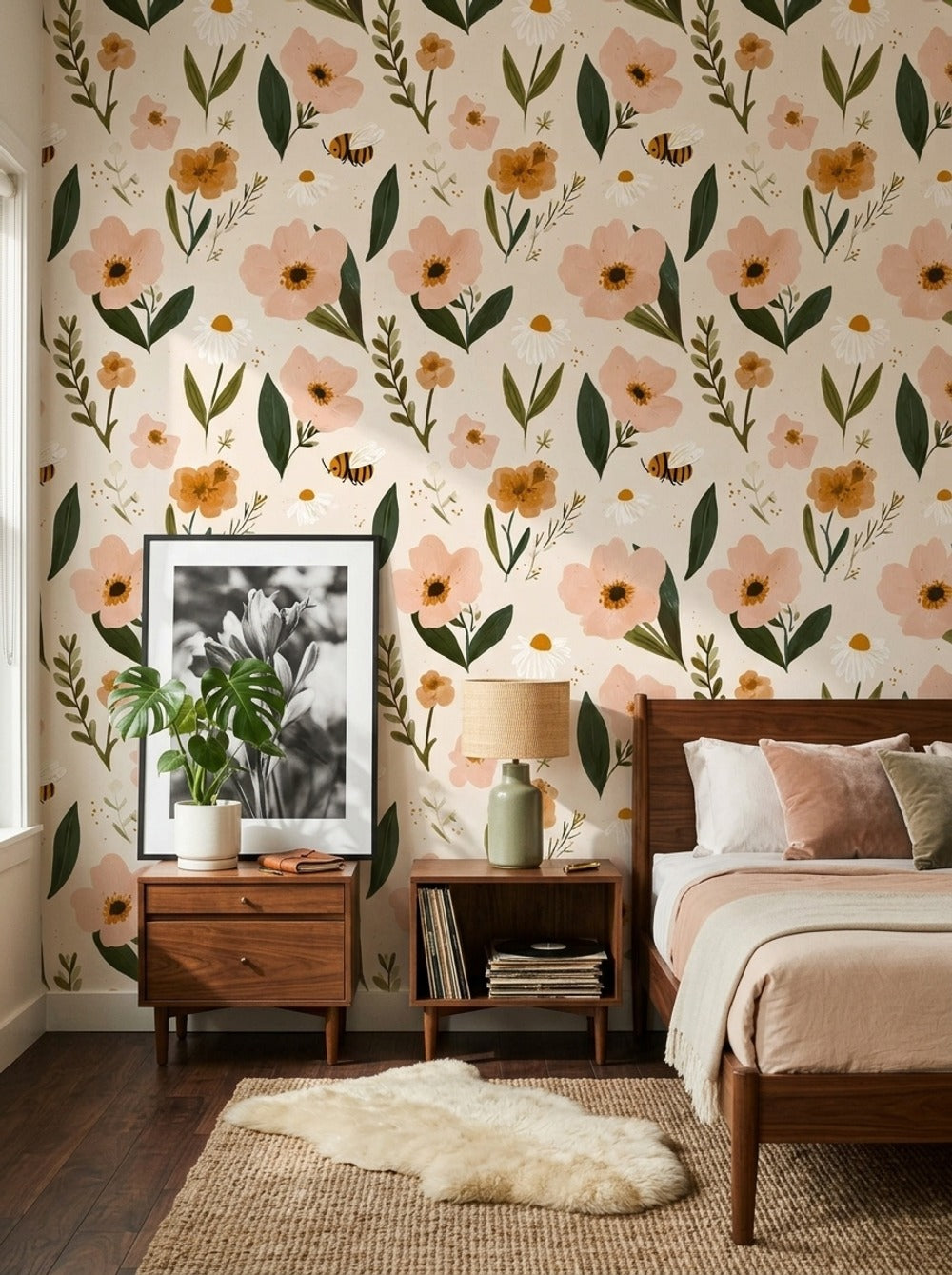 Wildflowers Wallpaper Floral Botanical Decorative Mural