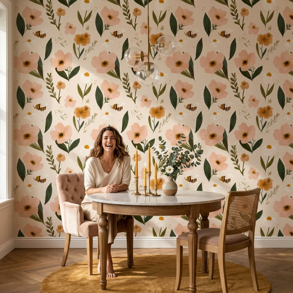 Wildflowers Wallpaper Floral Botanical Decorative Mural
