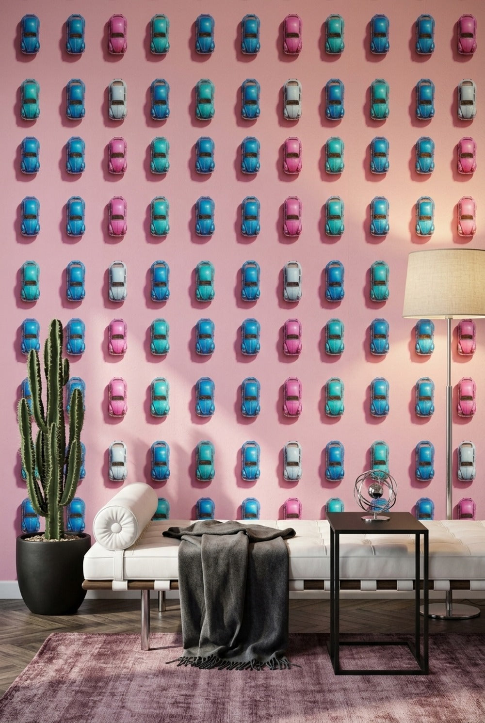 Mid Century Modern Wallpaper Retro Pop Art Decorative Mural