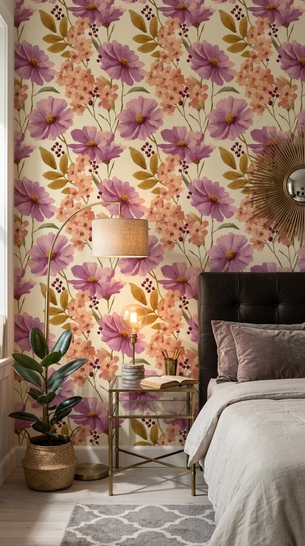 Pink Cherry Wallpaper Cherry Blossom Decorative Mural