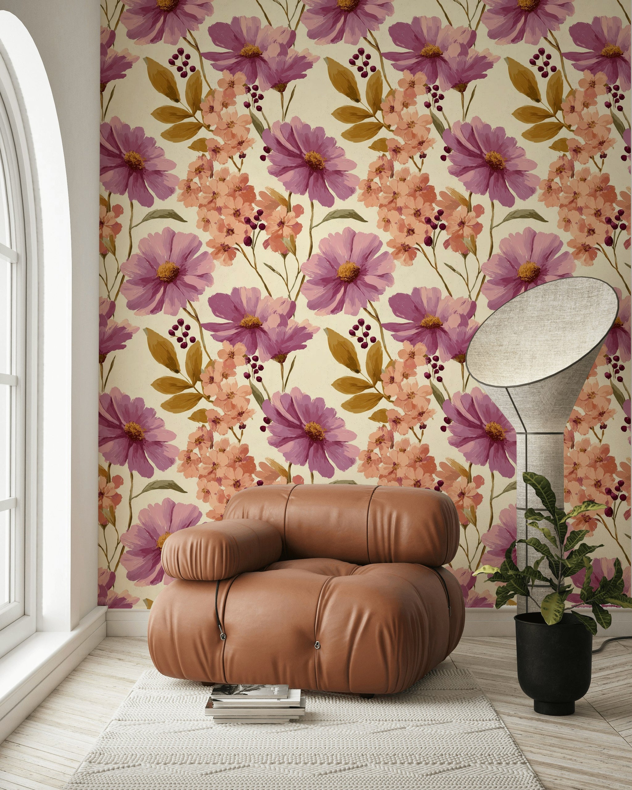 Pink Cherry Wallpaper Cherry Blossom Decorative Mural