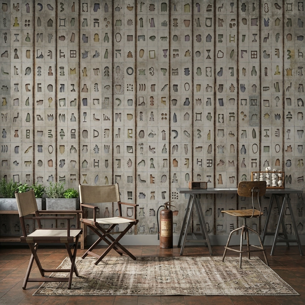 Concrete Texture Wallpaper Cement Industrial Wall Mural