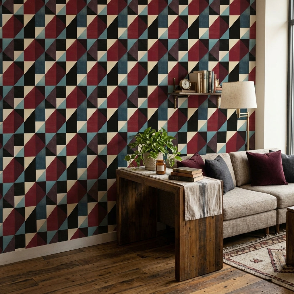 Mid Century Modern Wallpaper Retro Modern Decorative Mural