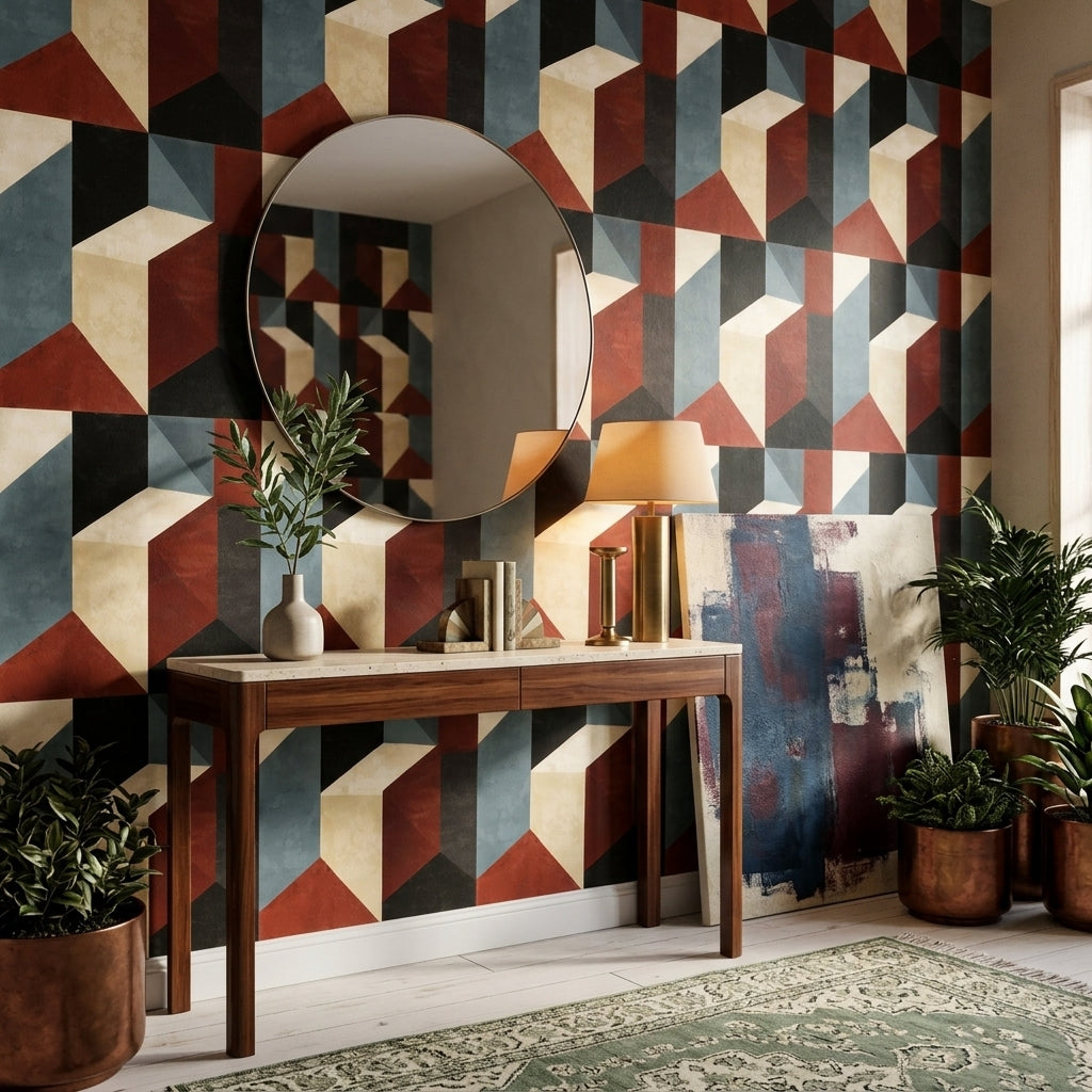 Mid-Century Modern Wallpaper Walls Removable Cocomurals Wall Decor