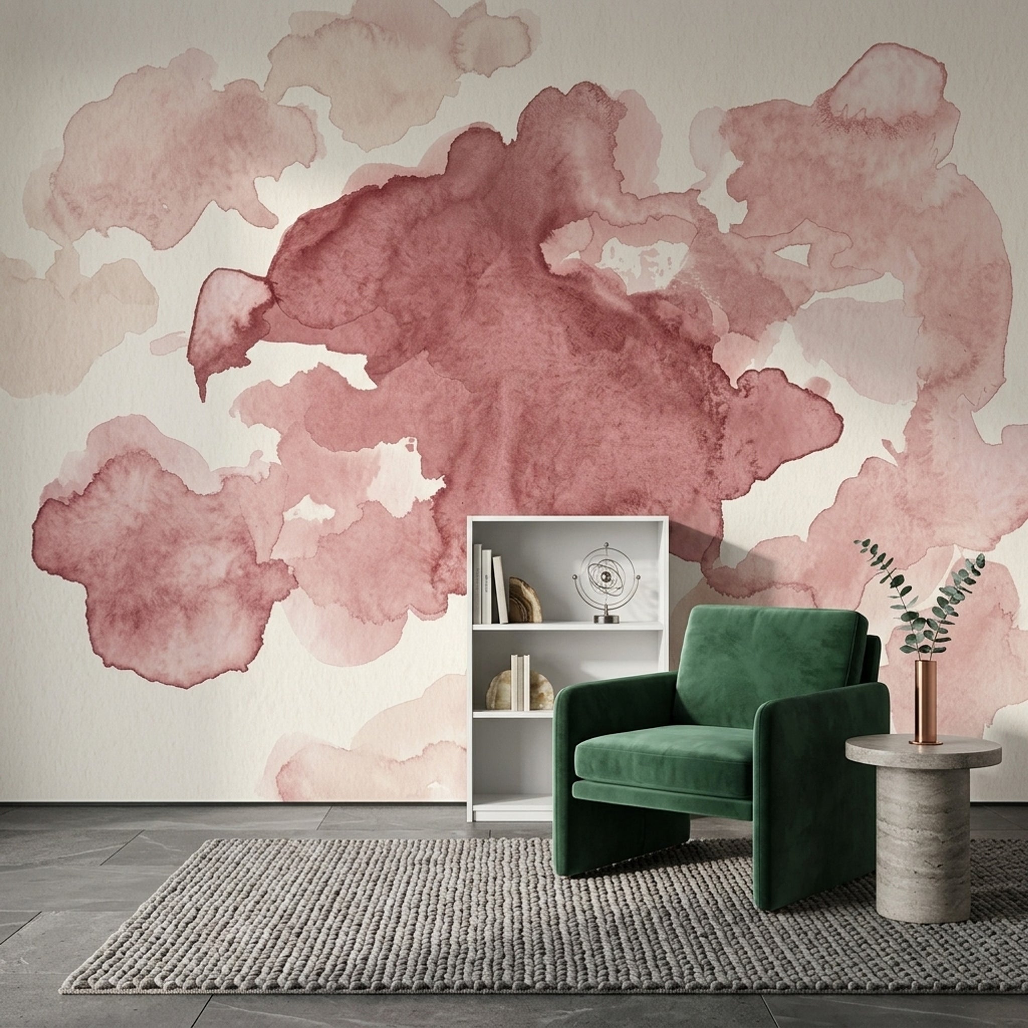 Paper Texture Wallpaper Watercolor Removable Abstract Wall Decor