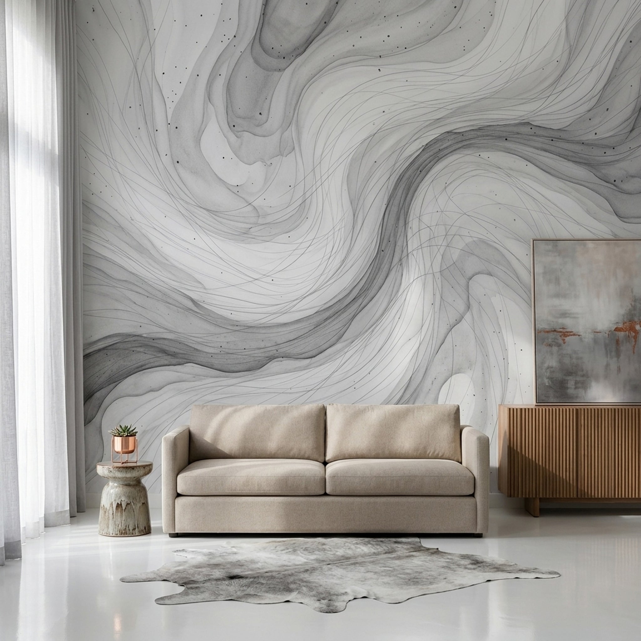 White Background Wallpaper Clean Backdrop Light Base Removable Wall Decor