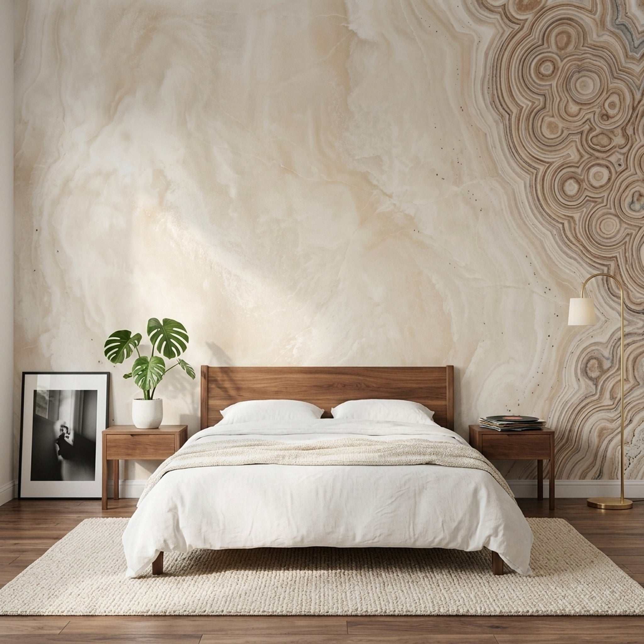 Agate Rings Wallpaper Onyx Geode Wall Mural