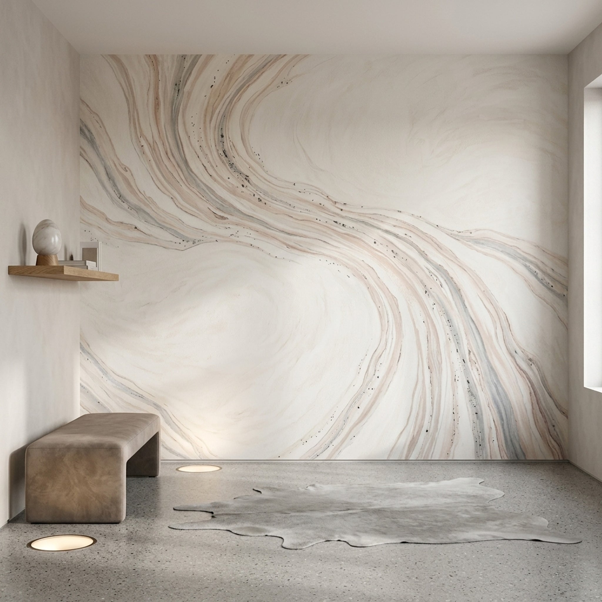 Marble Wallpaper Abstract Stone Veining Removable Wall Decor