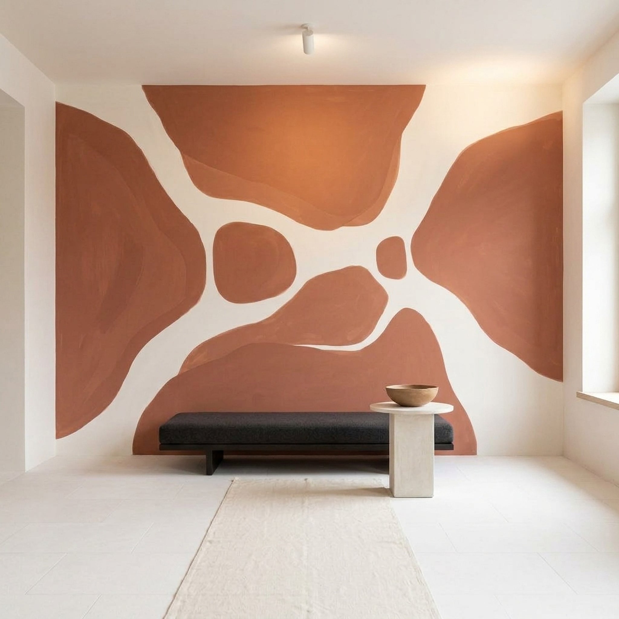 White Background Wallpaper Neutral Minimal Wall Mural