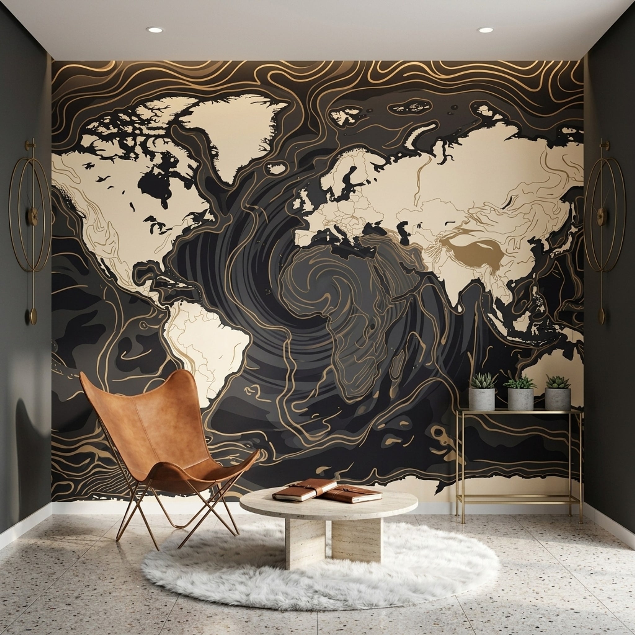 World Map Wallpaper Global Map Travel Map Removable Wall Decor