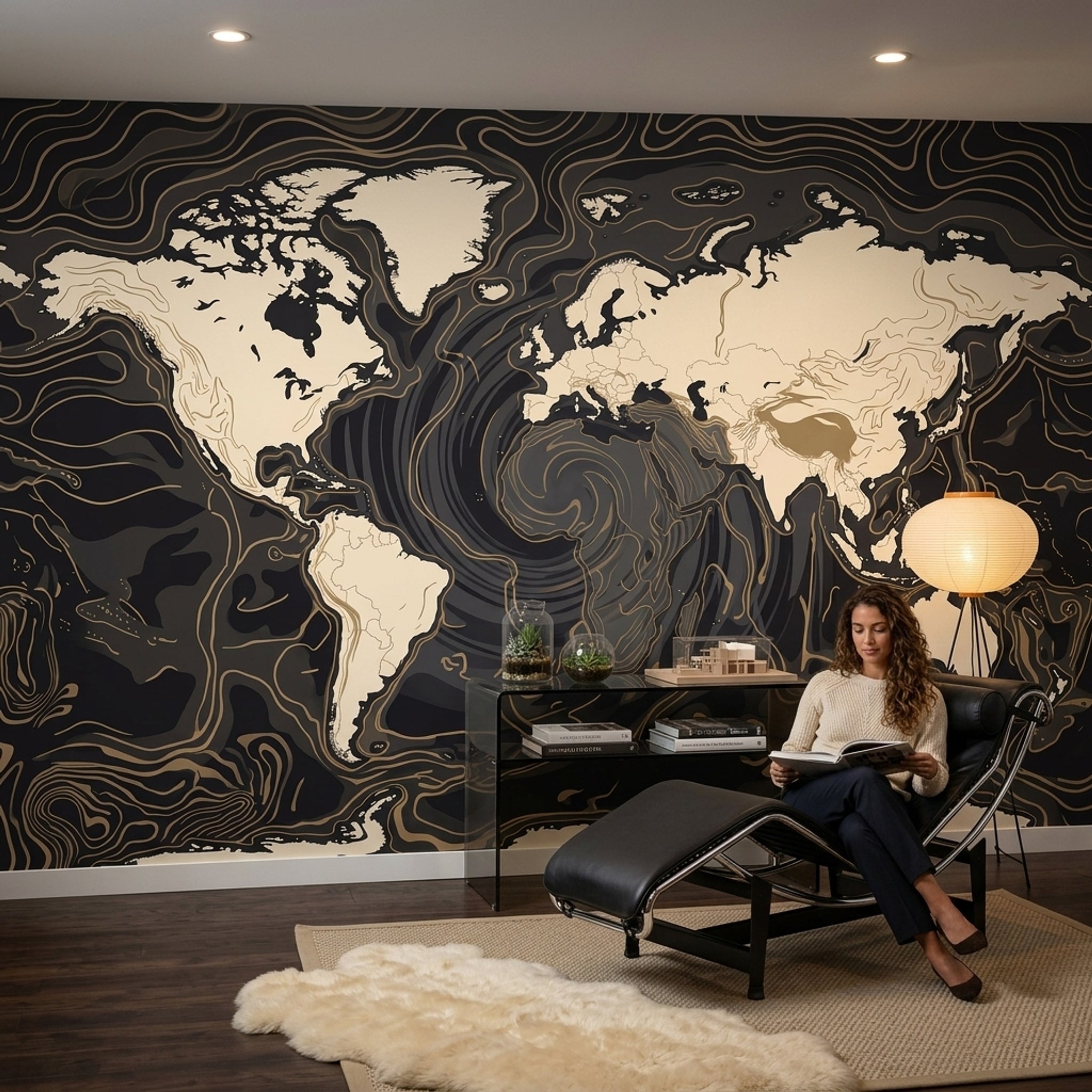 World Map Wallpaper Global Map Travel Map Removable Wall Decor