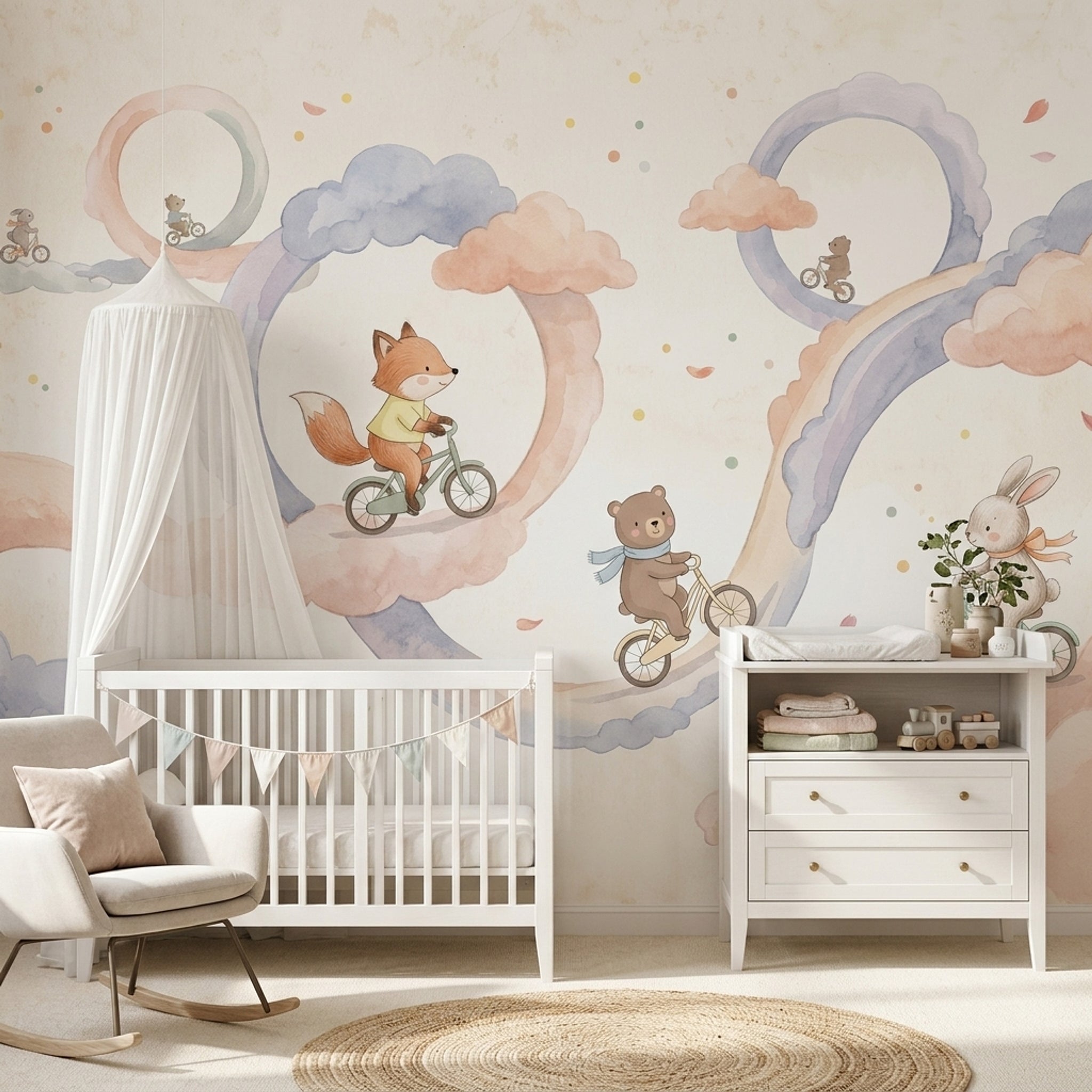 Paper Texture Wallpaper Watercolor Pastel Wall Mural