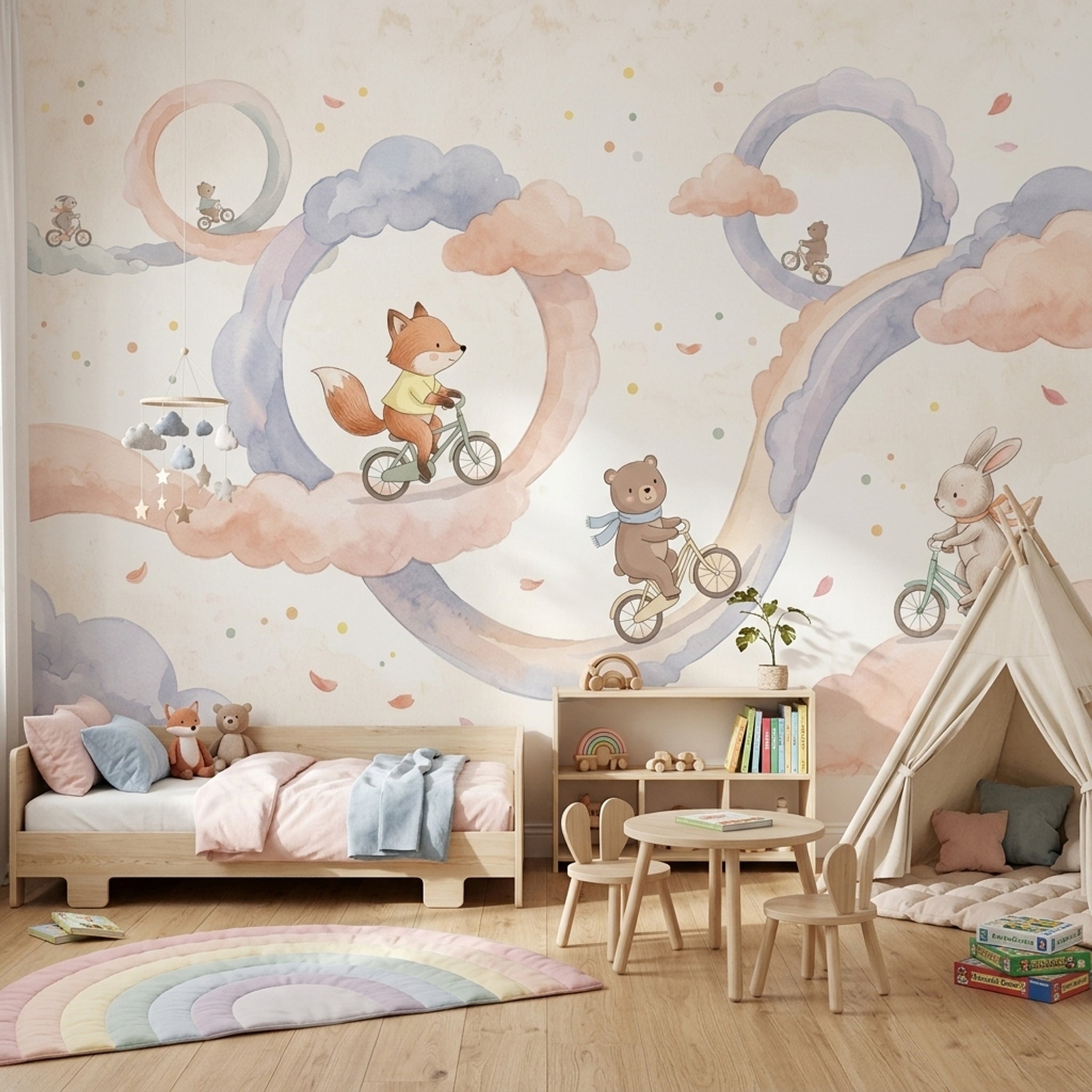 Paper Texture Wallpaper Watercolor Pastel Wall Mural