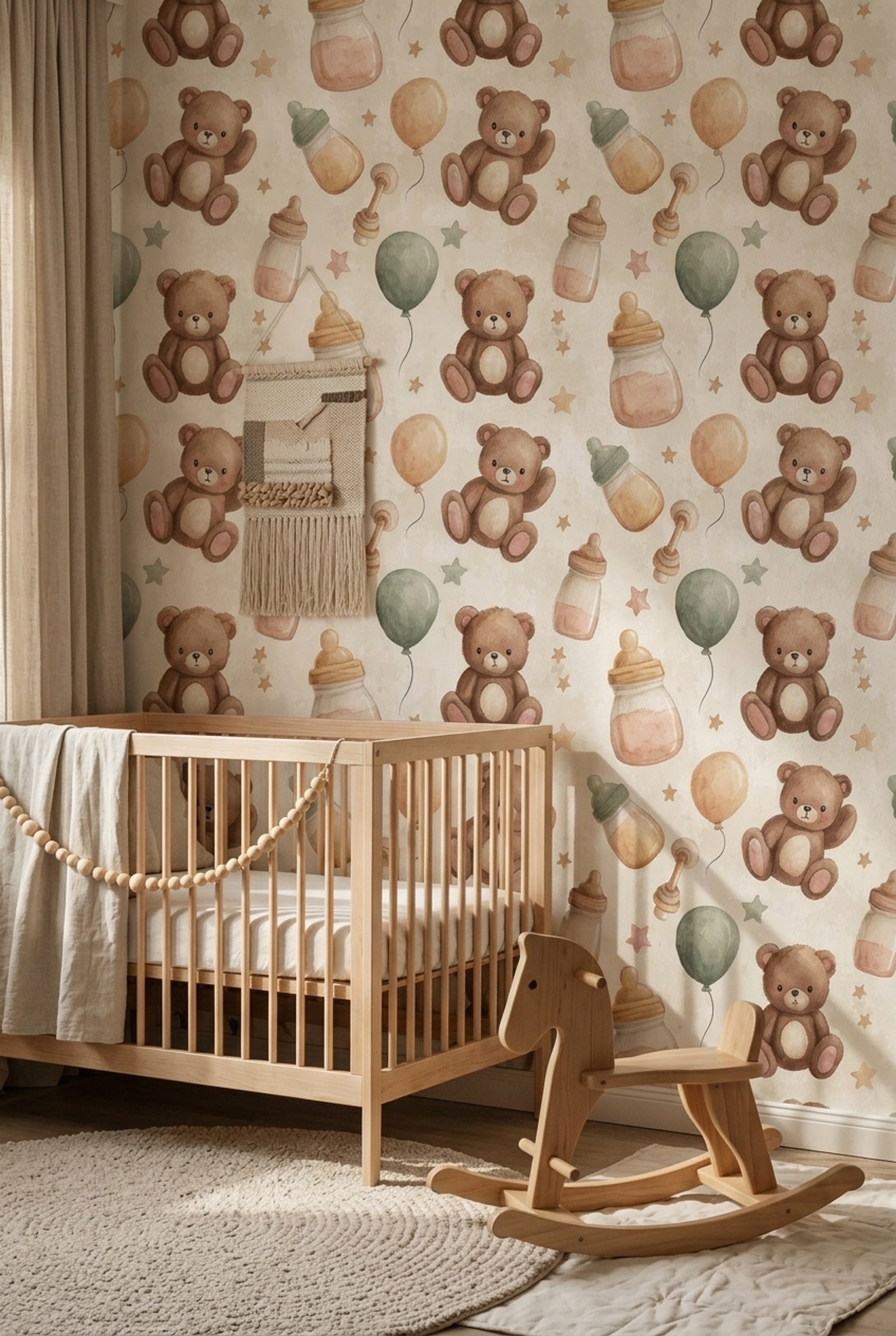 Paper Texture Wallpaper Muted Green Removable Wall Decor