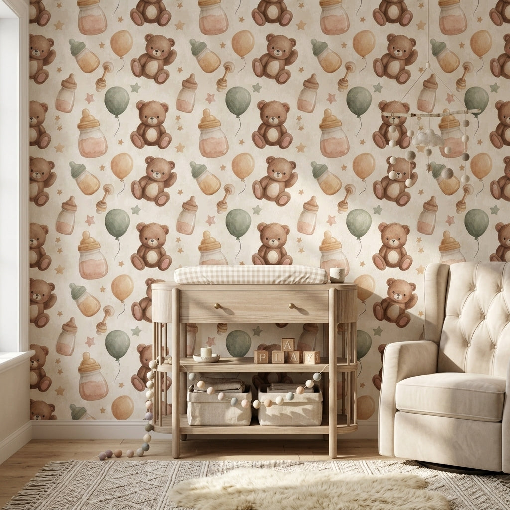 Paper Texture Wallpaper Muted Green Removable Wall Decor