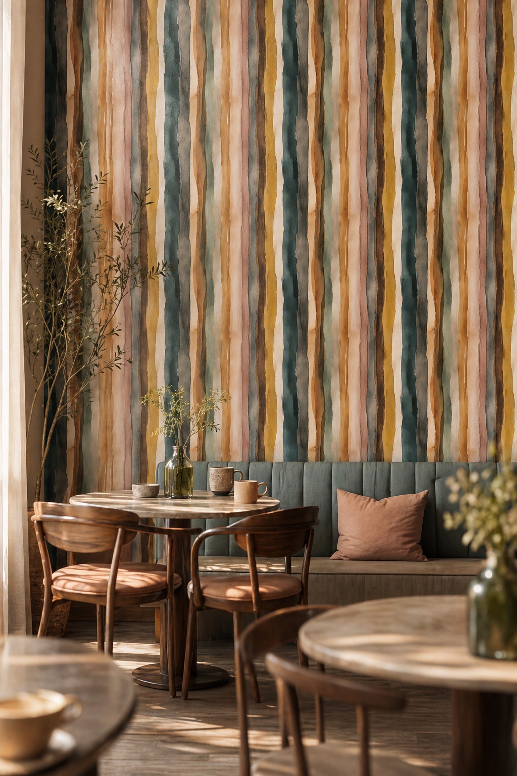 Paper Texture Wallpaper Watercolor Abstract Removable Wall Decor