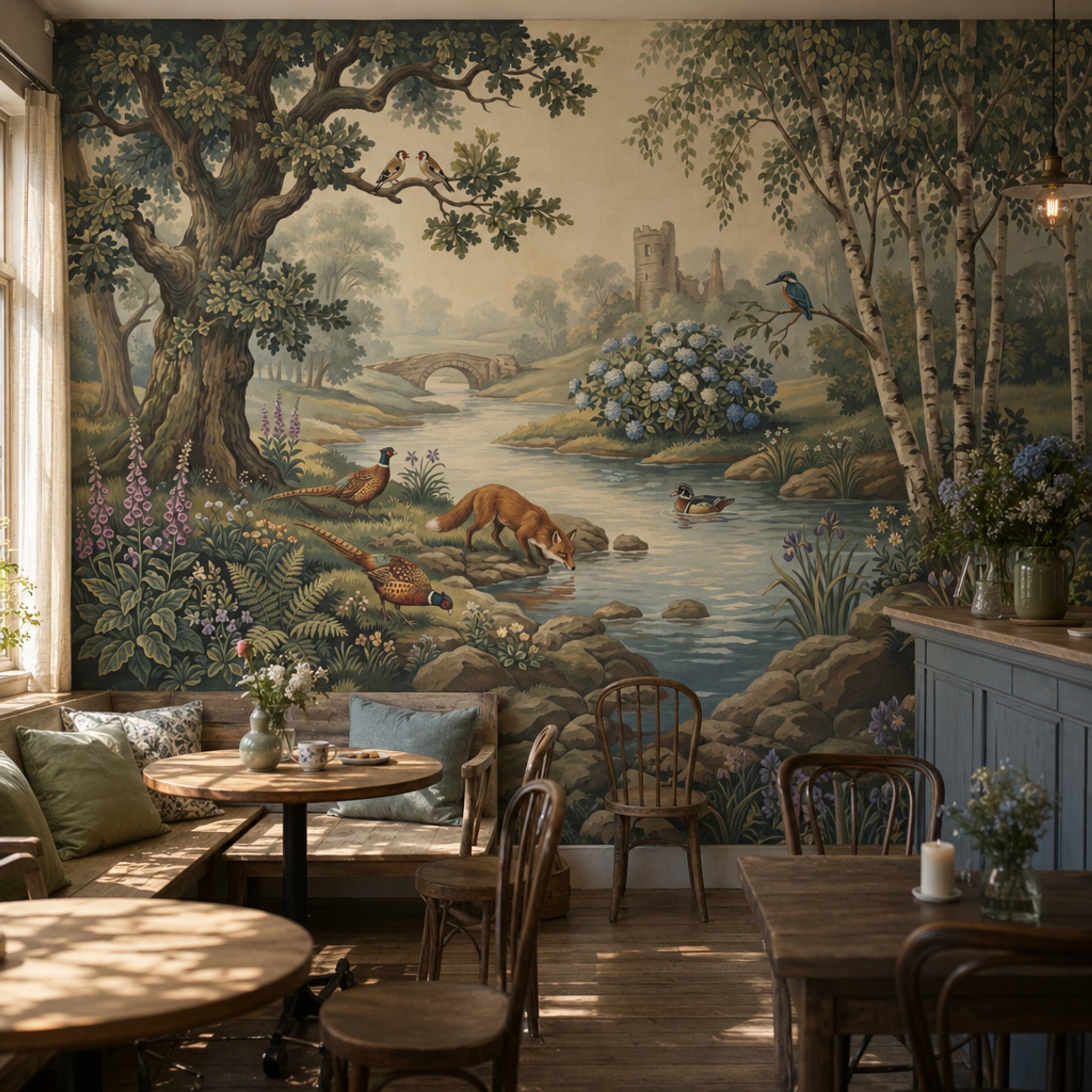 Meadow Flowers Wallpaper Wildflowers Cottage Garden Wall Mural