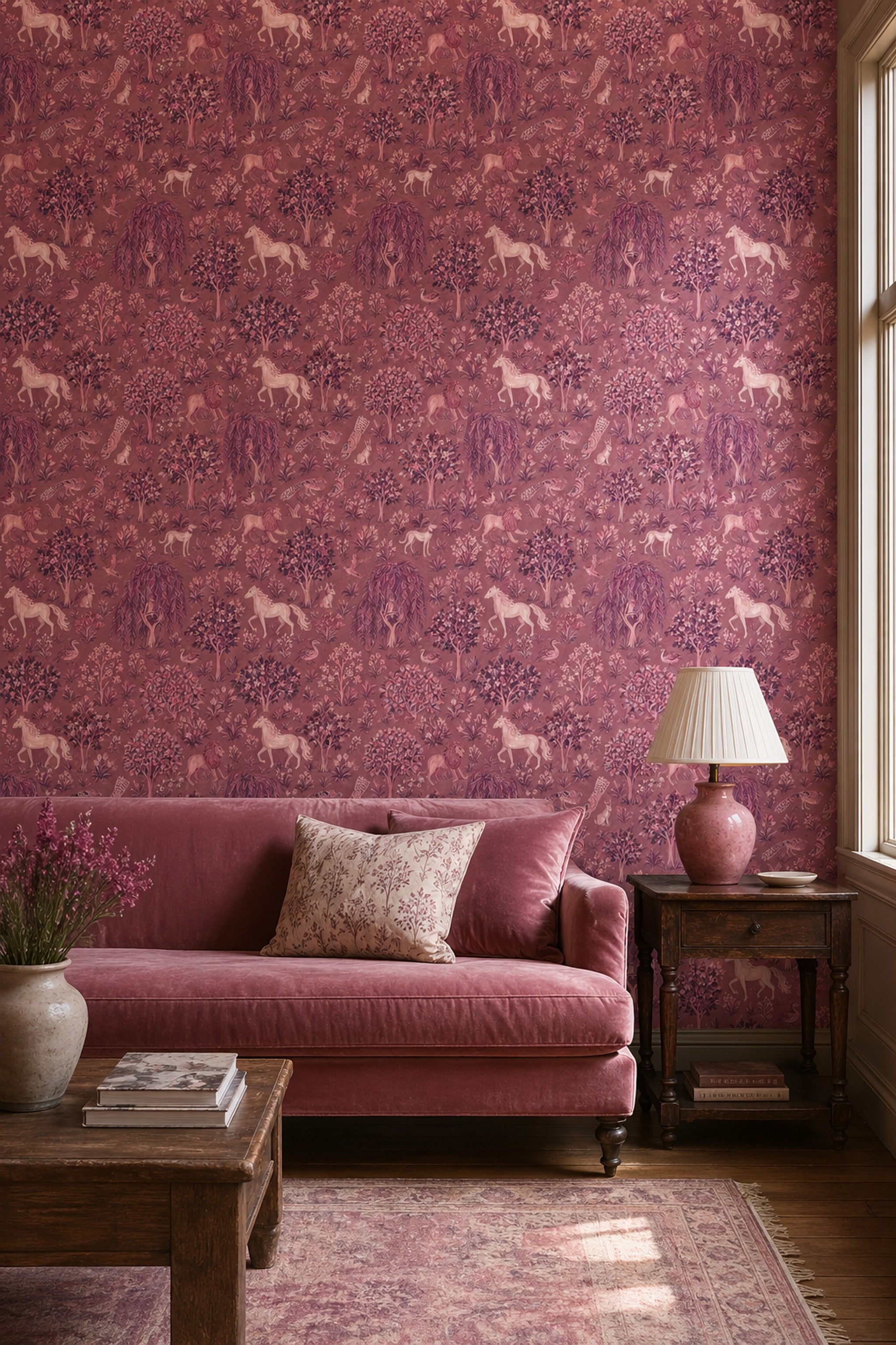 Toile Scenic Wallpaper Pastoral Landscape Mural Storybook Wall Decor