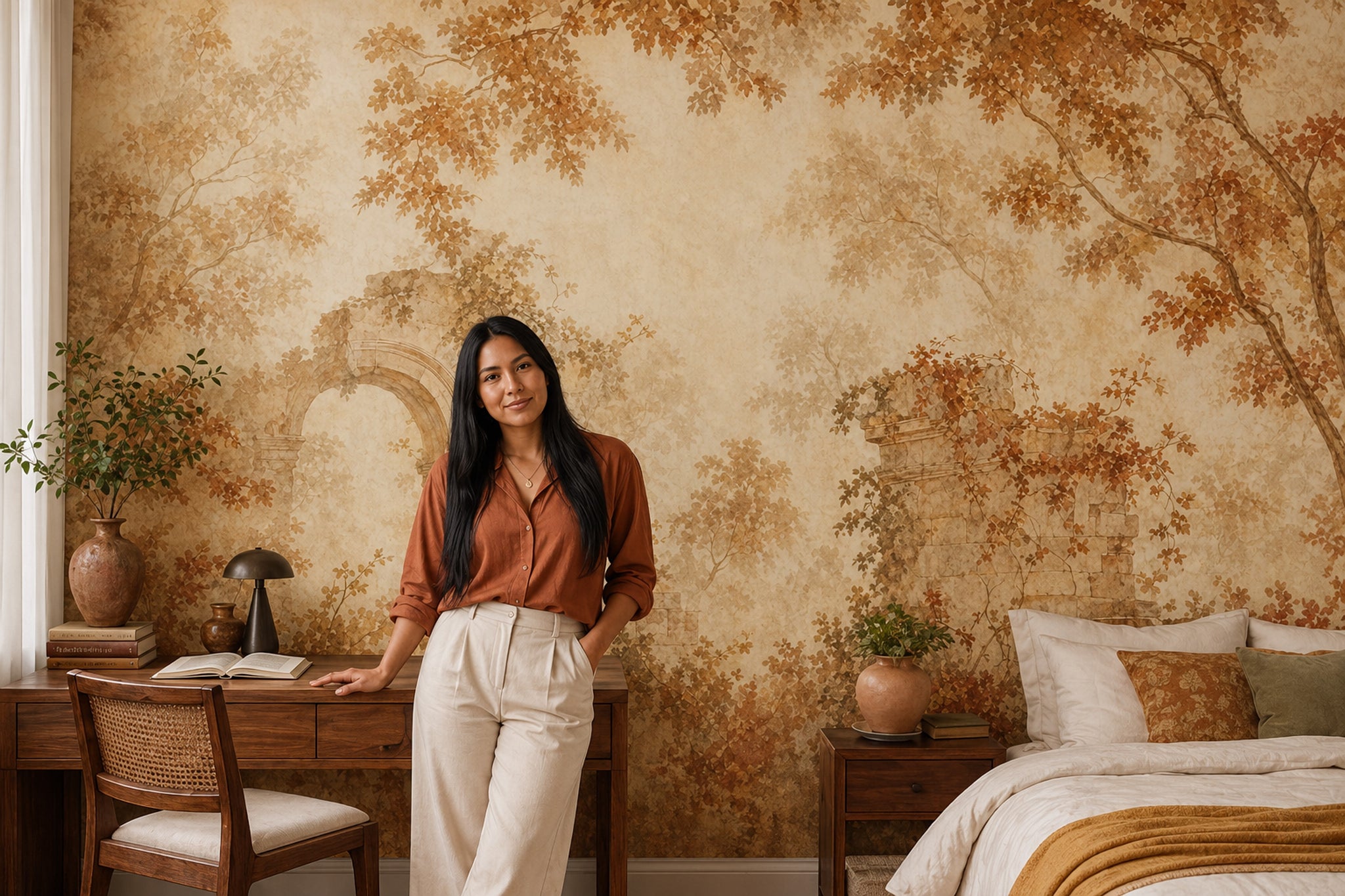 Walls Wallpaper Ruins Arch Removable Wall Decor