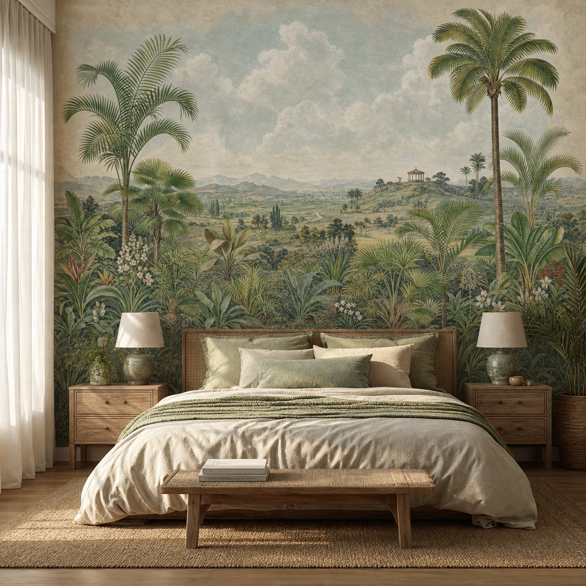 Cloudy Sky Wallpaper Overcast Gray Removable Wall Decor