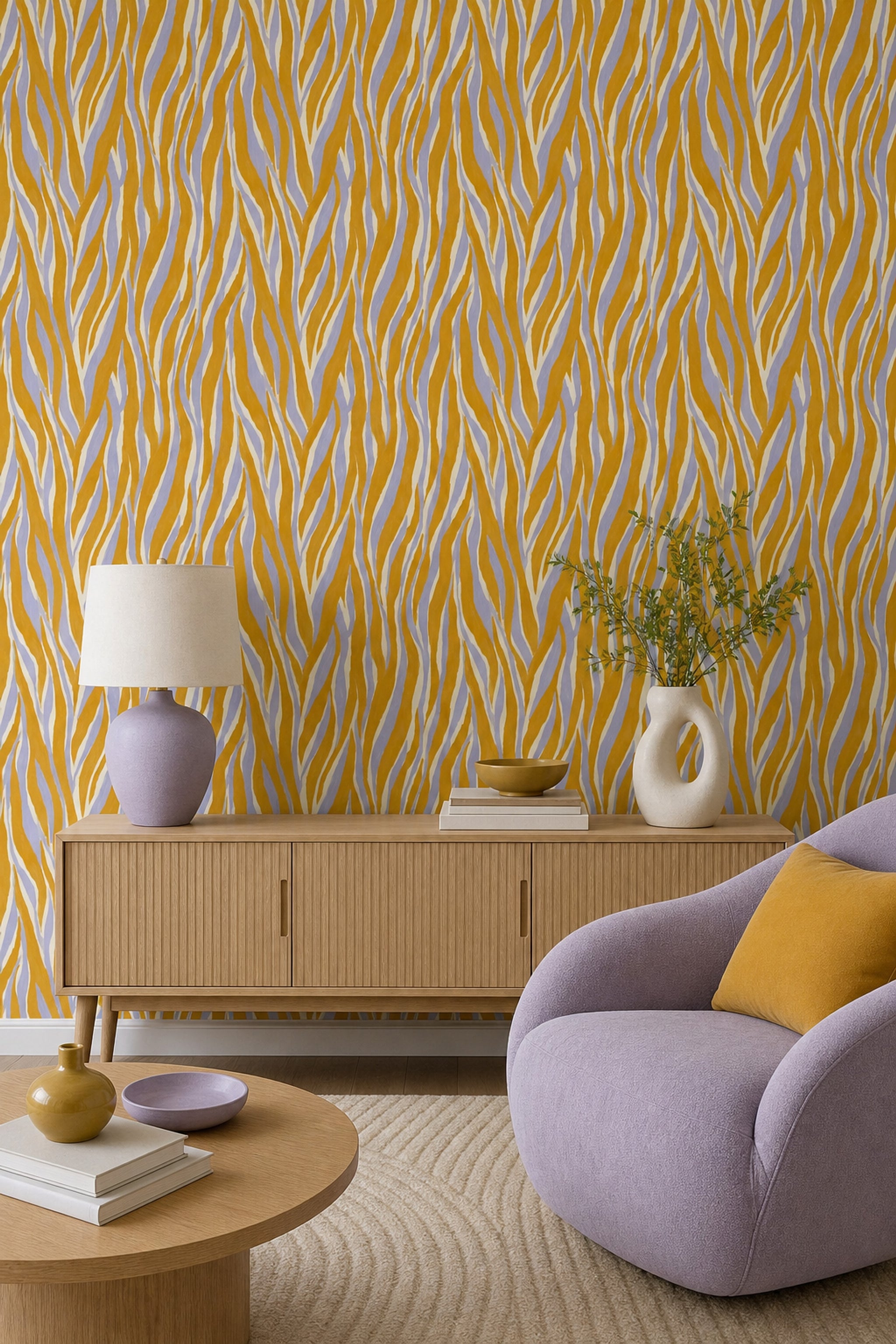 Zebra Stripe Wallpaper Animal Print Removable Abstract Wall Double Roll