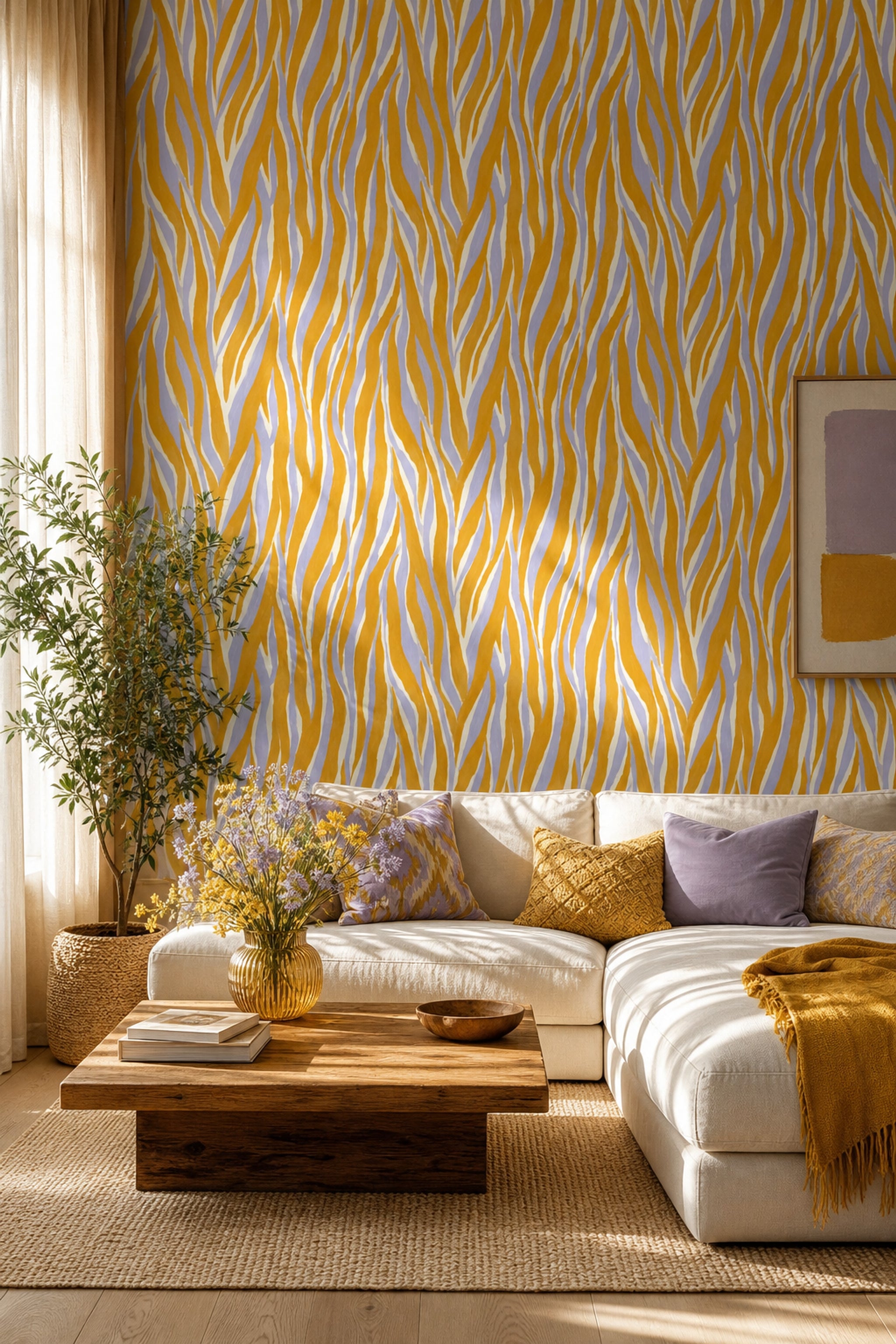 Zebra Stripe Wallpaper Animal Print Removable Abstract Wall Double Roll