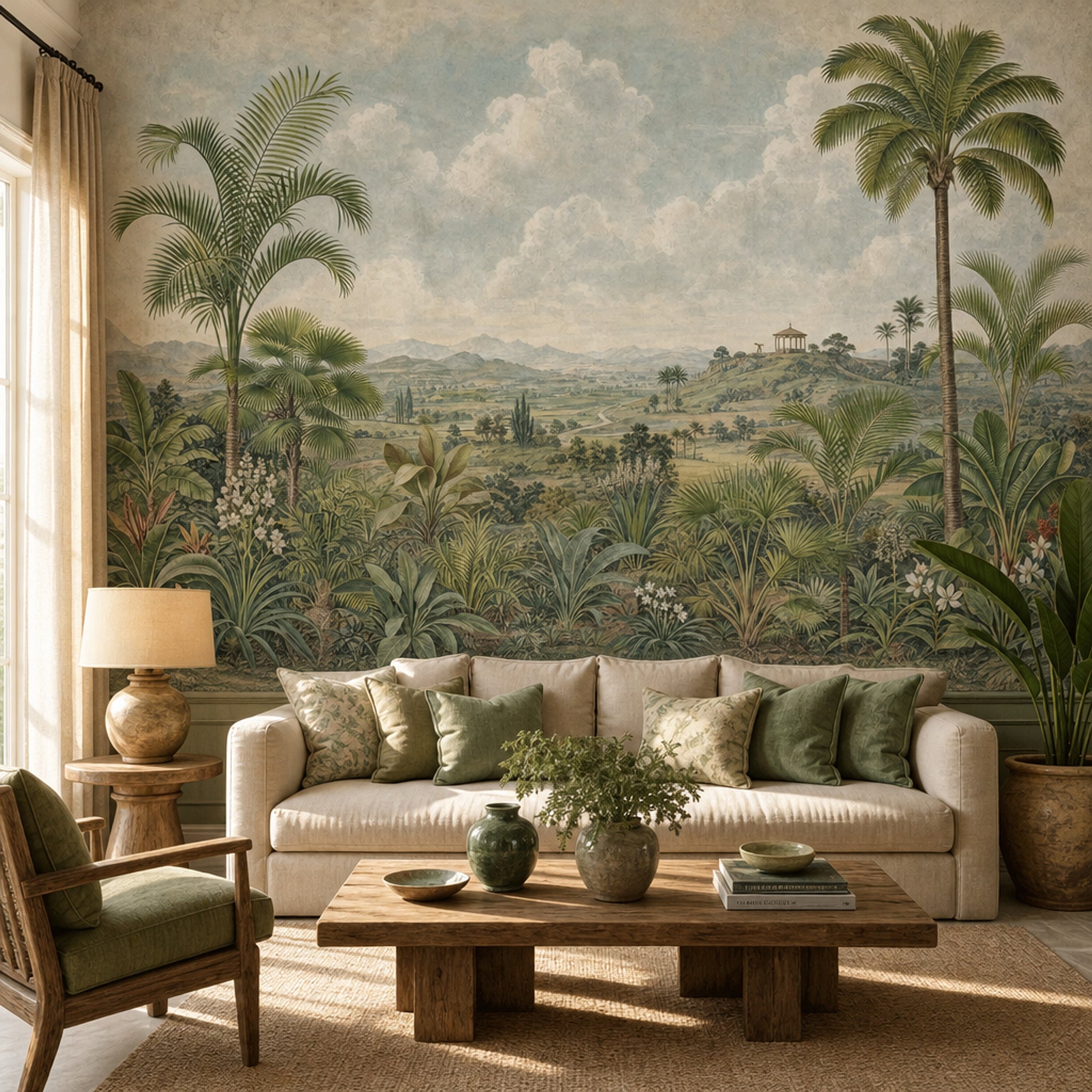 Cloudy Sky Wallpaper Overcast Gray Removable Wall Decor