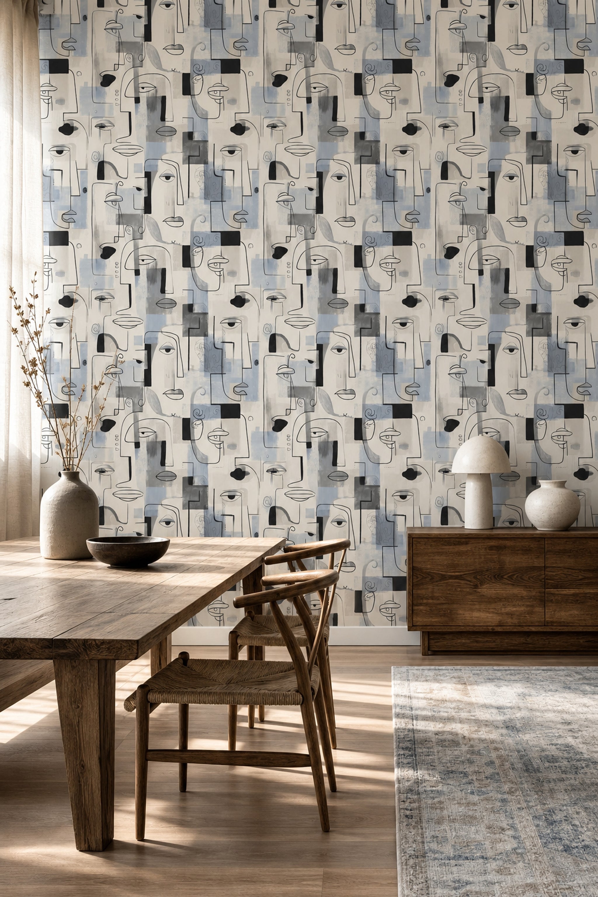 Mid Century Modern Wallpaper Mid Century Modern Removable Mid Century Modern Wall Double Roll