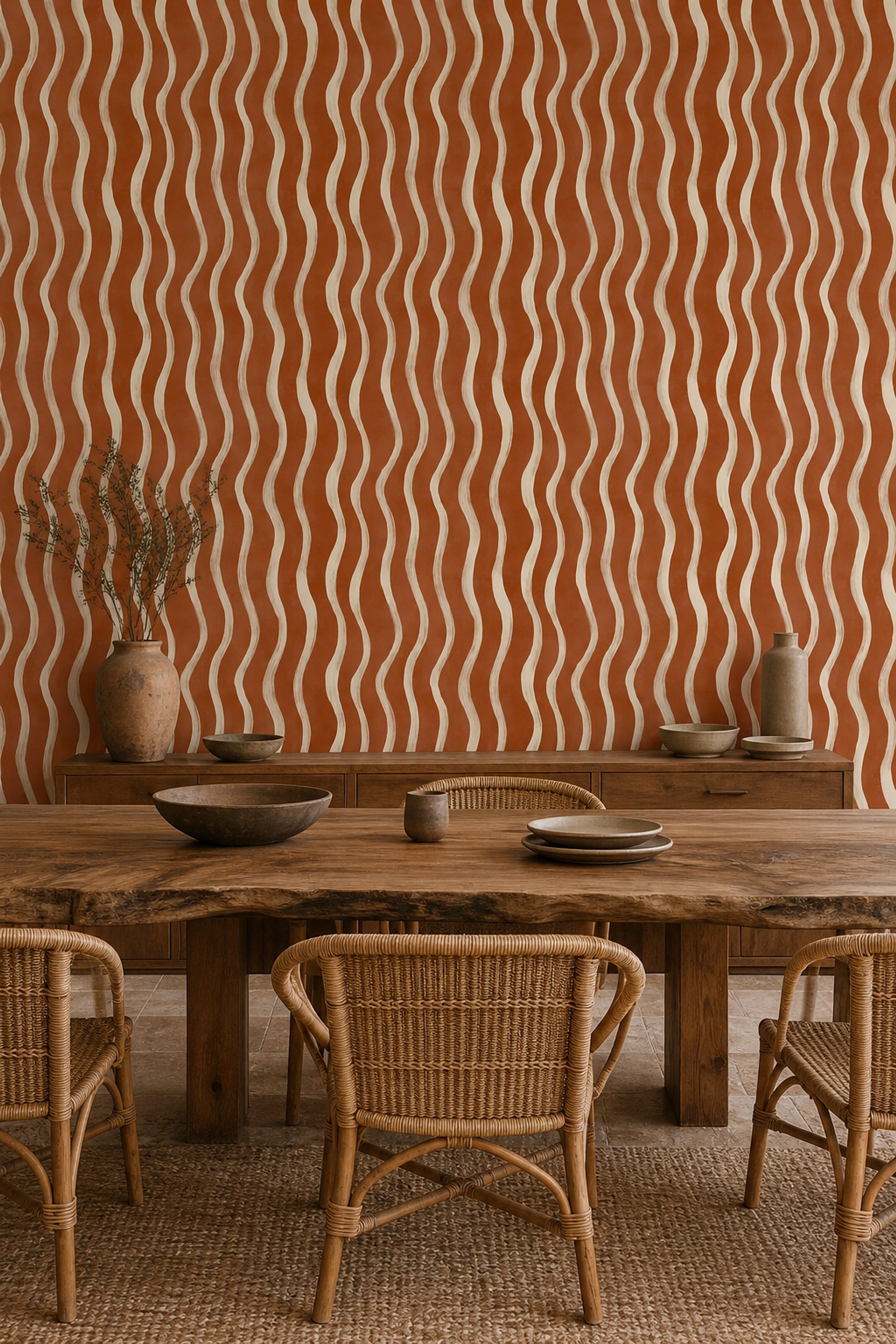 Abstract Pattern Wallpaper Modern Abstract Warm Decorative Mural