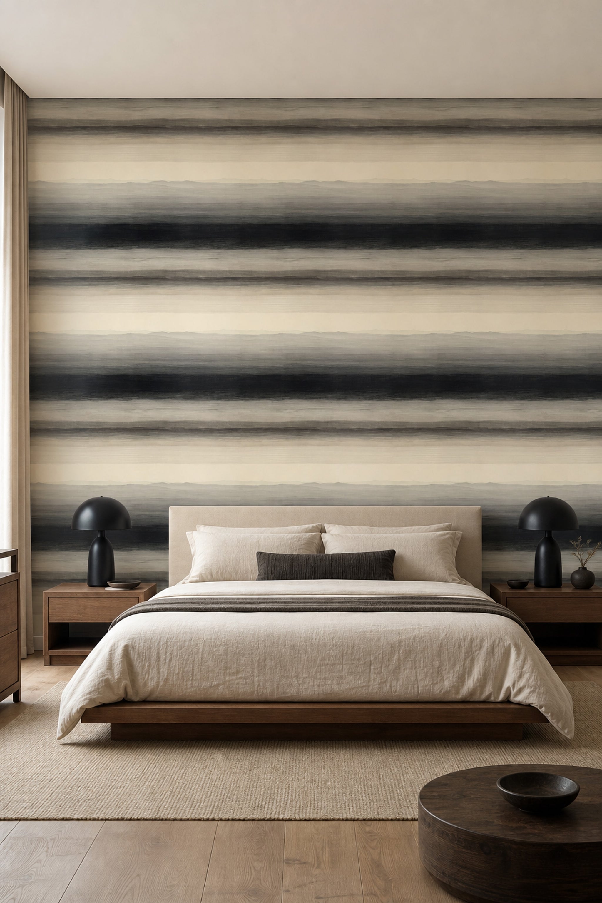 Minimalist Landscape Wallpaper Abstract Horizon Soft Gradient Decorative Mural