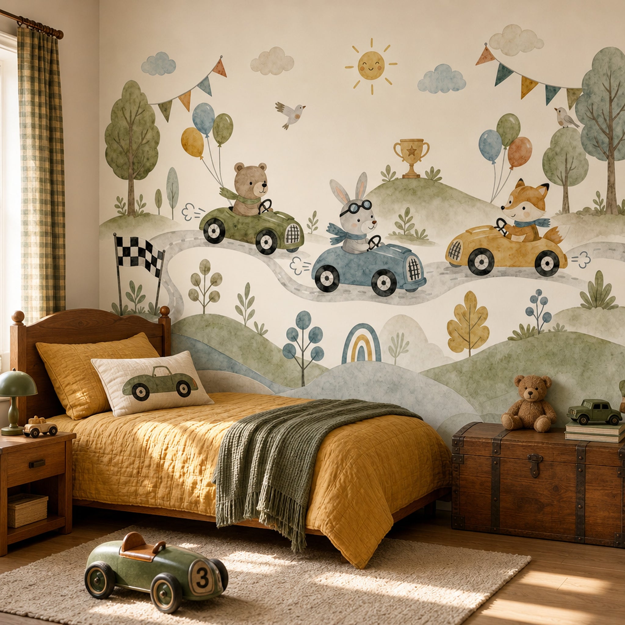Watercolor Texture Wallpaper Pastel Removable Kids Wall Decor