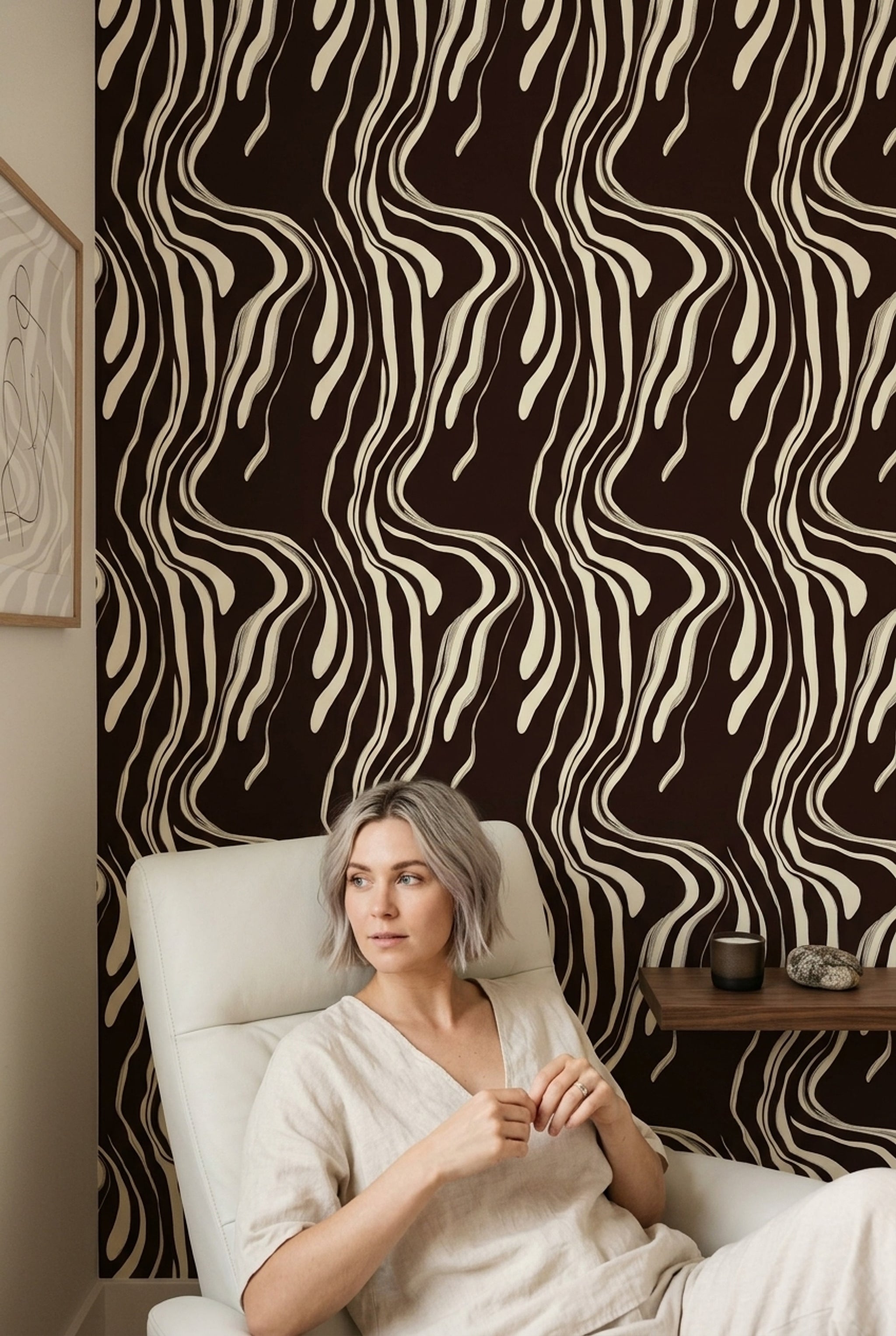 Zebra Stripe Wallpaper Animal Print Removable Safari Inspired Wall Double Roll