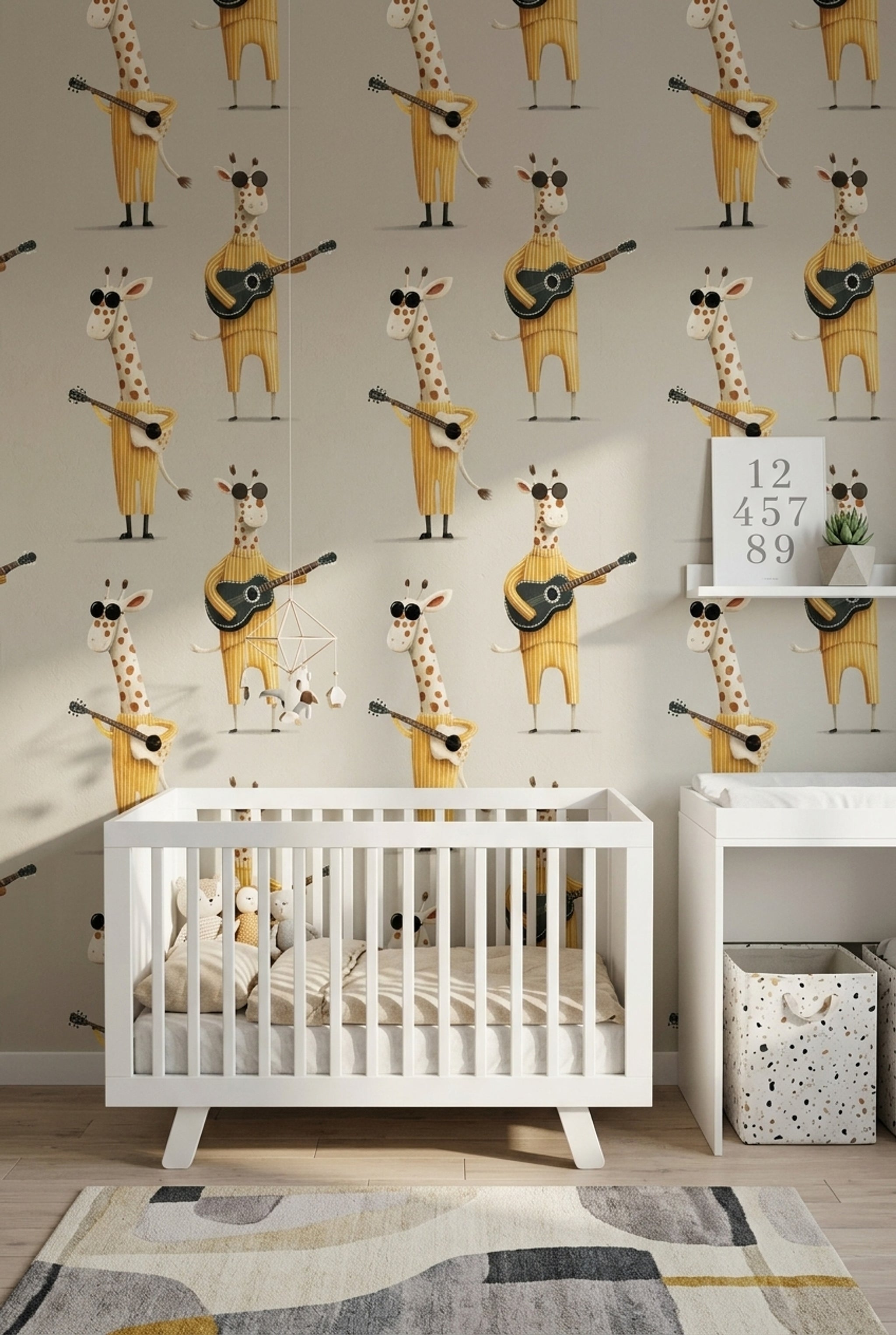 Watercolor Texture Wallpaper Hand Painted Illustrated Removable Wall Decor